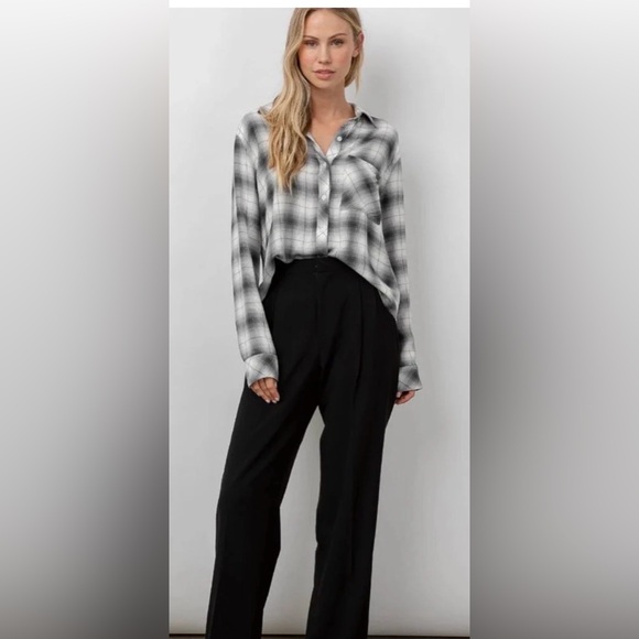 Rails Tops - RAILS DYLAN SHIRT IN Sterling White large $158